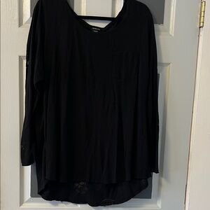 SOLD!! Torrid Black Long Sleeve Top